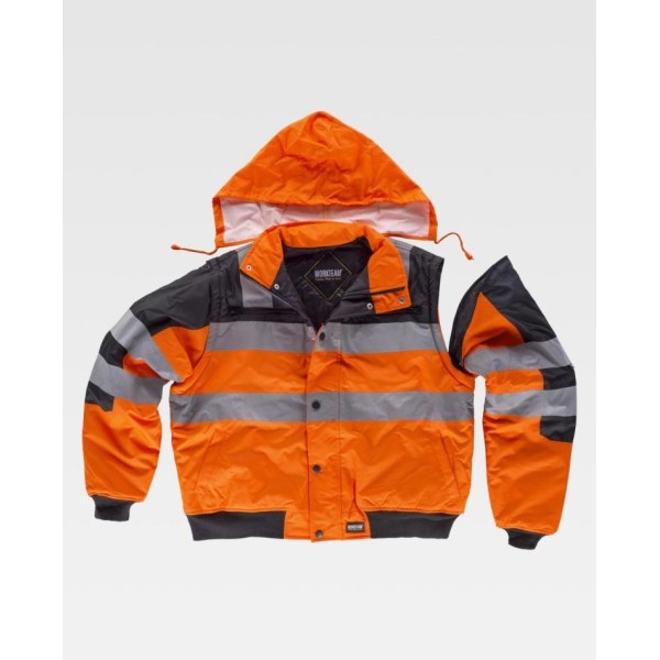 Parka piloto naranja