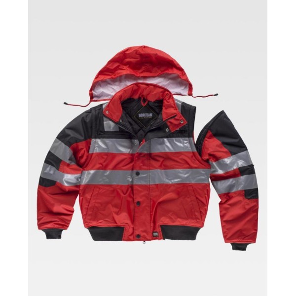Parka piloto roja