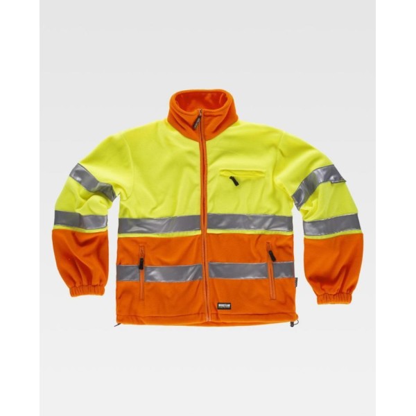 Chaqueta polar amarilla/naranja