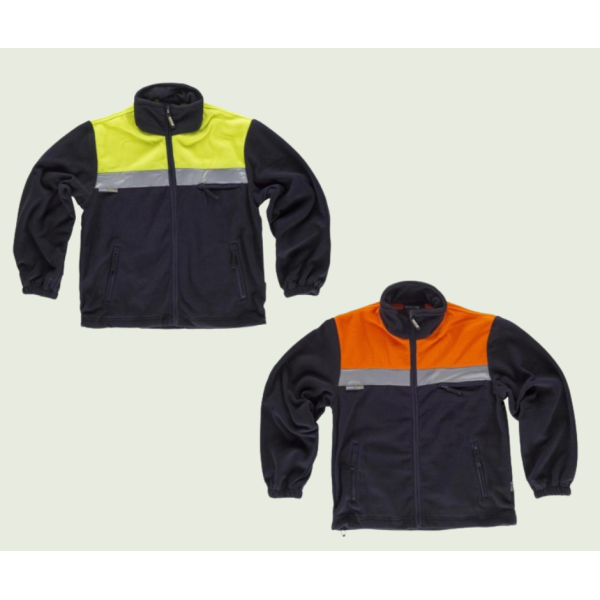 Chaqueta polar reflectante