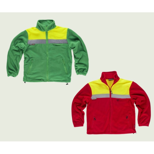 Chaqueta polar reflectante