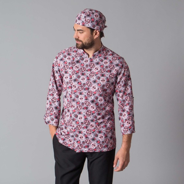 Chaqueta de cocina "Calaveras"