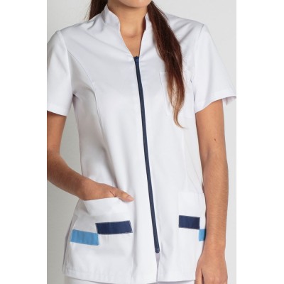 Túnica com fecho azul Túnica com fecho azul