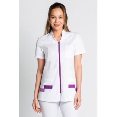 Túnica com fecho lilas Túnica com fecho lilas