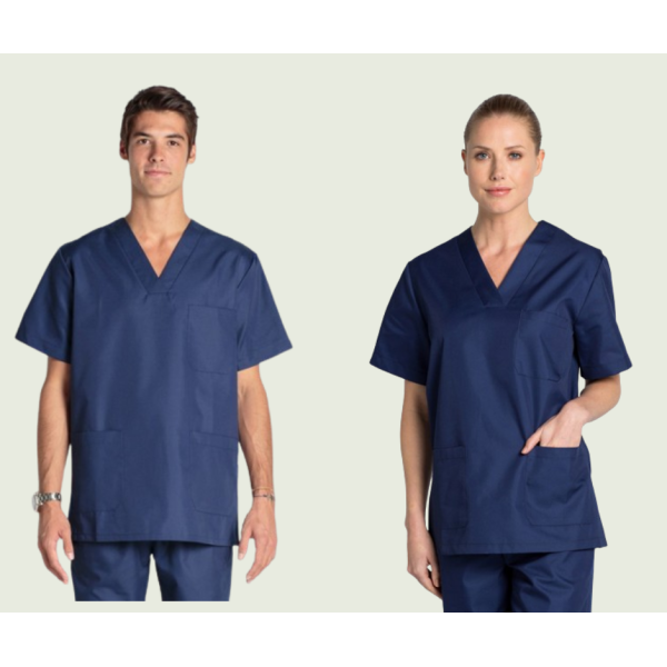 Pyjama chirurgical (tunique) bleu marine