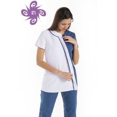 Bata Assimétrica azul Bata Assimétrica azul