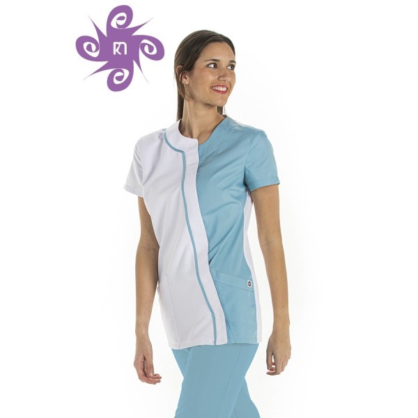 Túnica Assimétrica azul porcelana