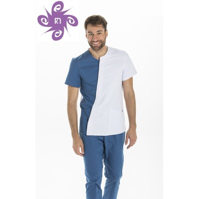 Bata Assimétrica azul Bata Assimétrica azul
