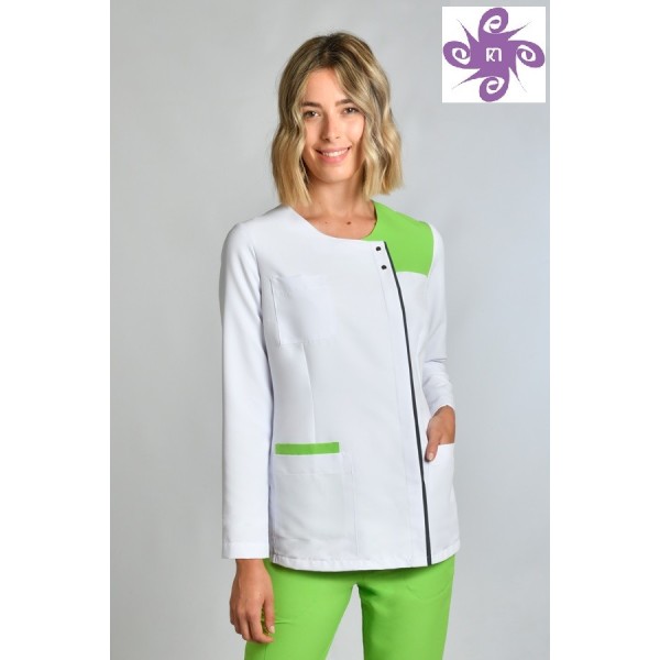 Túnica de microfibra verde