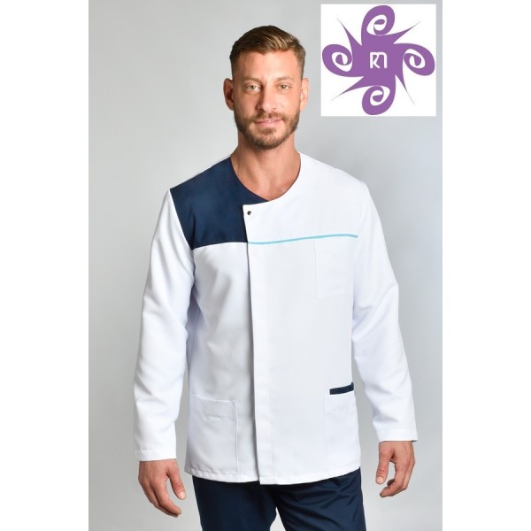 Tunique en microfibre marine