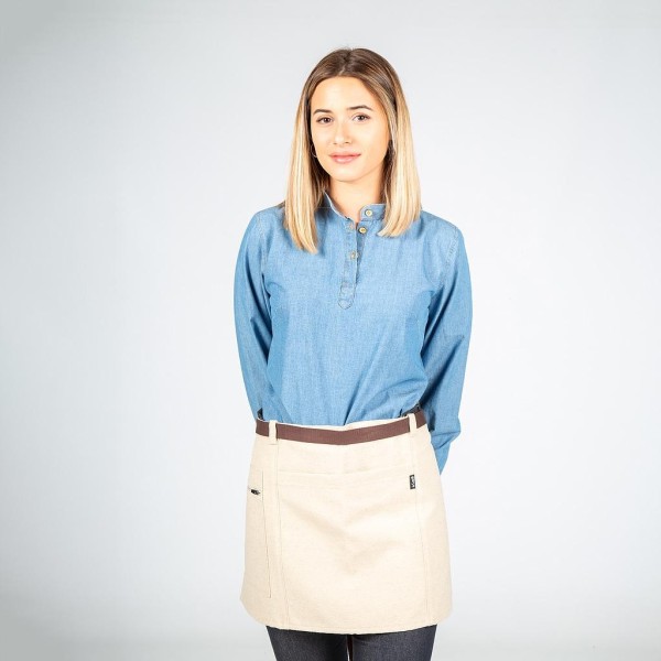 Tablier court beige