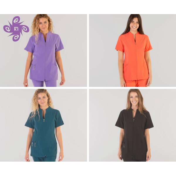 Tunique zip couleurs