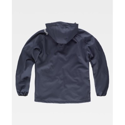 Casaco Workshell Azul Com Vivos Refletores Casaco Workshell Azul Com Vivos Refletores