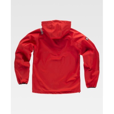Casaco Workshell Vermelho Com Vivos Refletores Casaco Workshell Vermelho Com Vivos Refletores