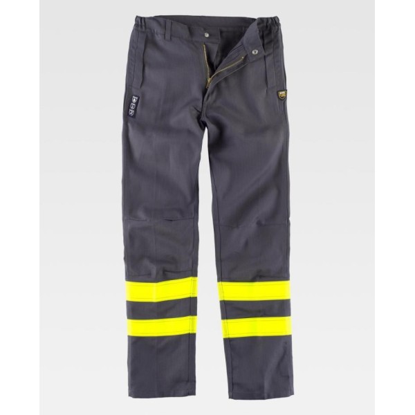 Pantaloni ignifughi con fibra antistatica