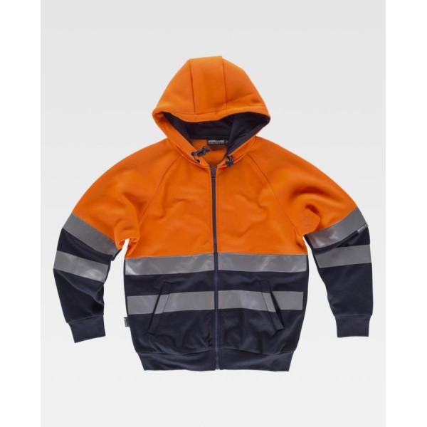 Sweatshirt avec bandes réfléchissantes