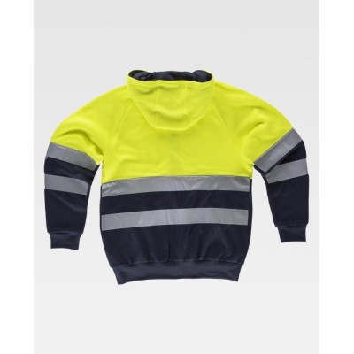 Sweatshirt casaco com fitas refletoras Sweatshirt casaco com fitas refletoras