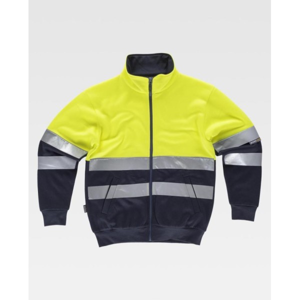 Chaqueta sudadera con bandas reflectantes