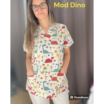 Pijama cirúrgico (Túnica) dino Pijama cirúrgico (Túnica) dino