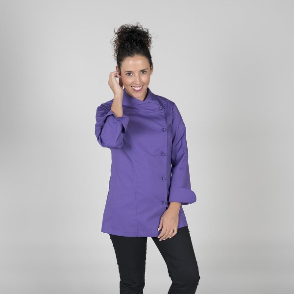 Lila Küchenjacke