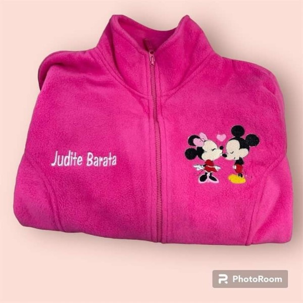 Chaqueta polar bordada Mickey