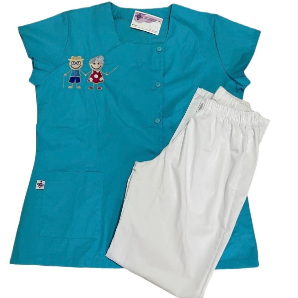 Tunic with elderly embroidery A