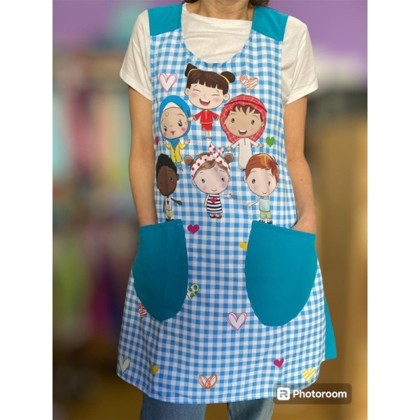 Best friends cross apron