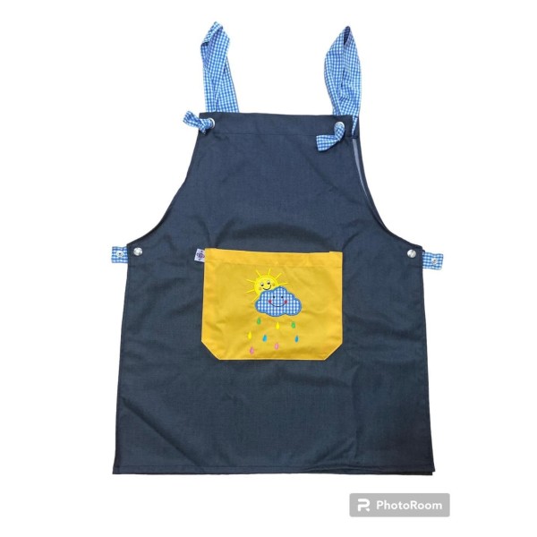 Giacca in denim "sole e nuvole"