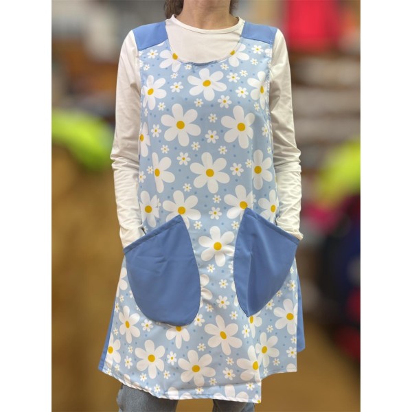 "Flowers" Crossed Apron