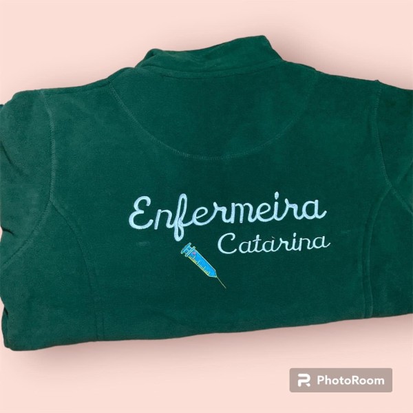 Giacca polare ricamata da infermiera N