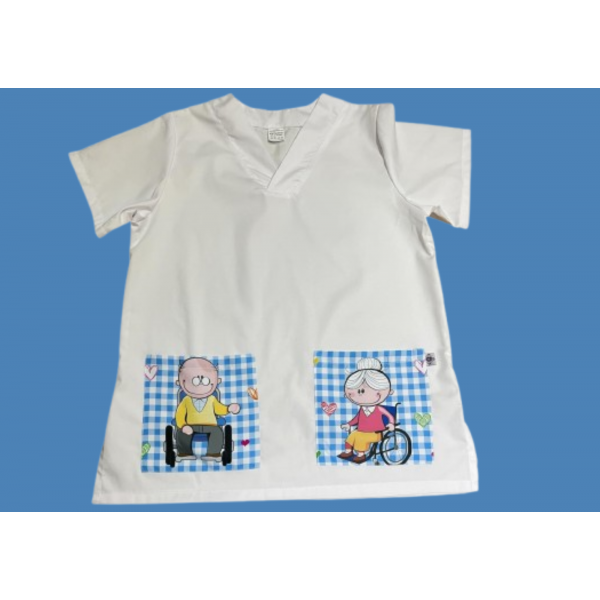 Tunique "personnes âgées" (pyjama chirurgical)