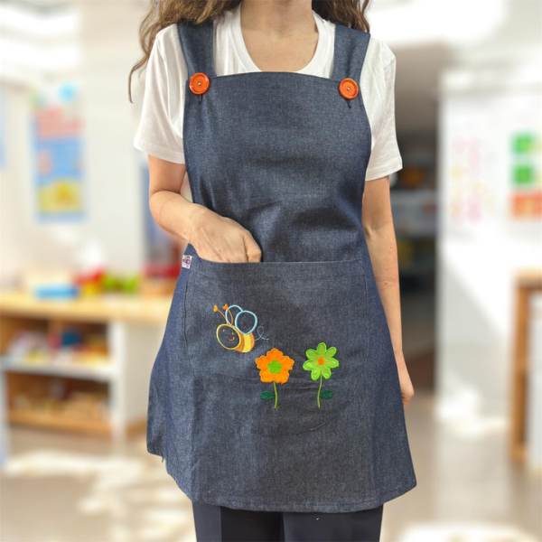 Estola di jeans ricamata bambini