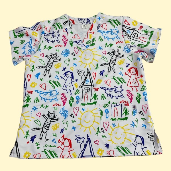Túnica (Pijama cirúrgico) Rabiscos