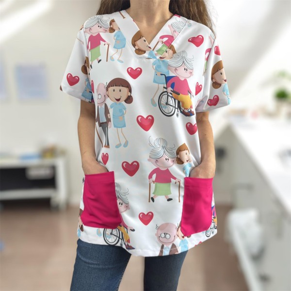Tunique (pyjama chirurgical) personnes âgées
