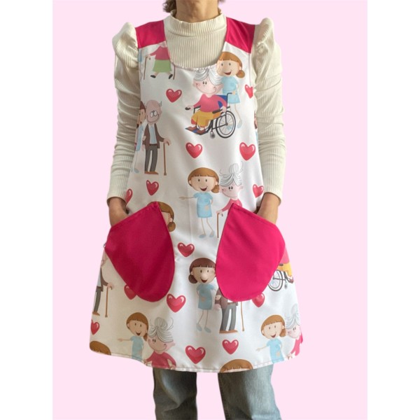 "Seniors" Cross apron