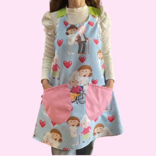 "Seniors" Cross apron