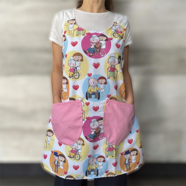 "Seniors" Cross apron