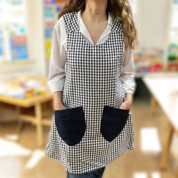 Navy cross apron