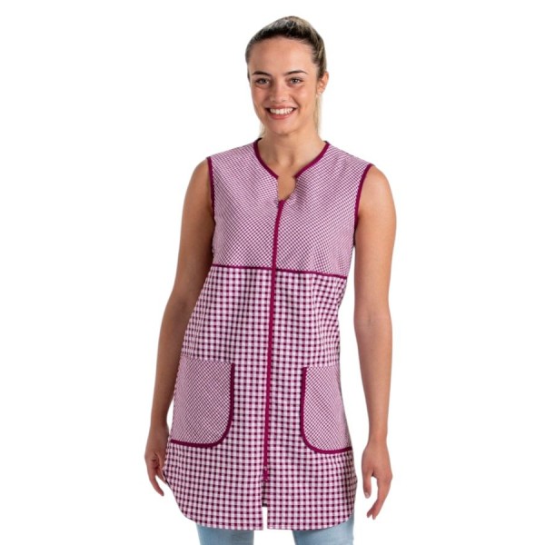 Bata morada con cremallera