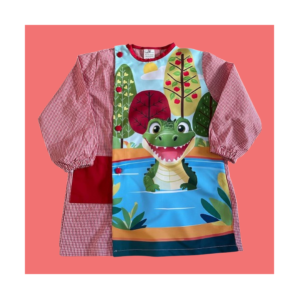 "Smiling croco" children's apron