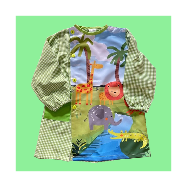 Delantal Infantil "Animales de la selva" 2
