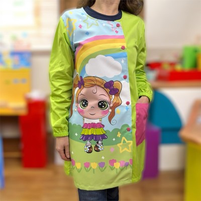 Casacca verde "Bambina con...