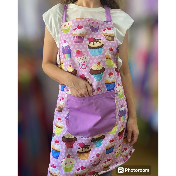 Delantal de pecho "Cupcake"
