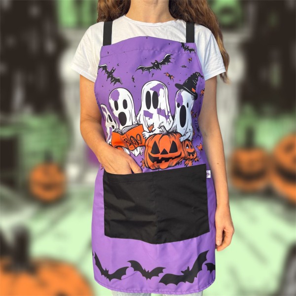 Avental "Fantasma BOO" Halloween