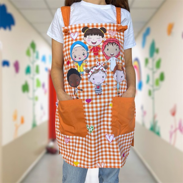 Orange “Best friend” clip-on Estola