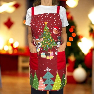 Weihnachts-Schneemannschürze