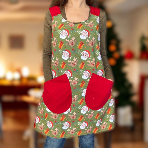 Tablier Croisé "Cadeau de Noël "