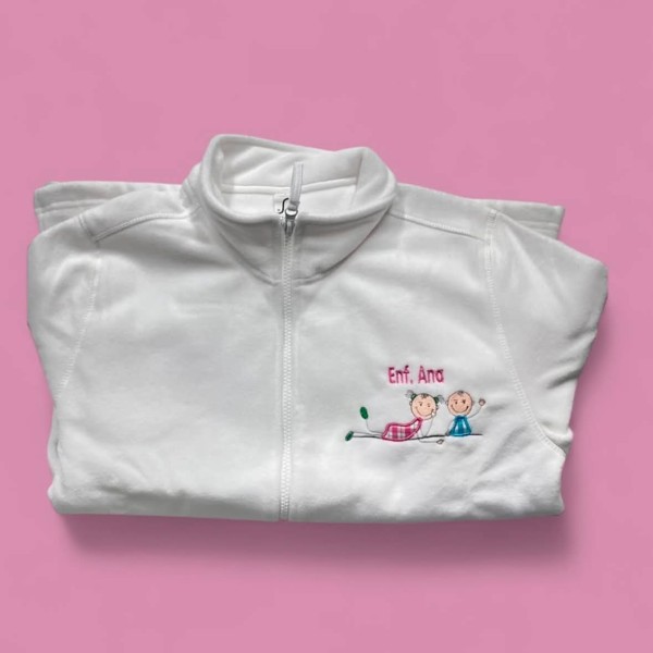 Casaco Polar bordado Enfermeira