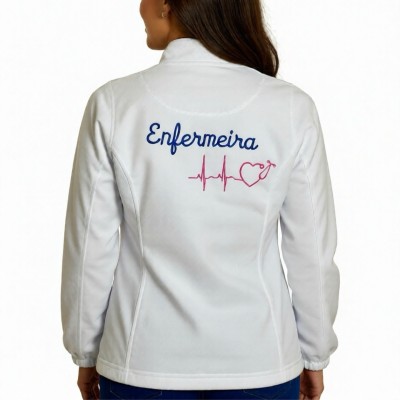 Chaqueta polar bordada de enfermera C | RM Fardas e Uniformes