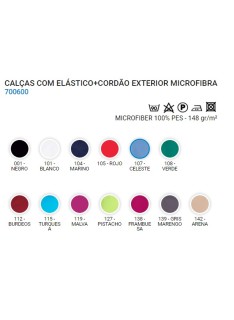 cores disponiveis